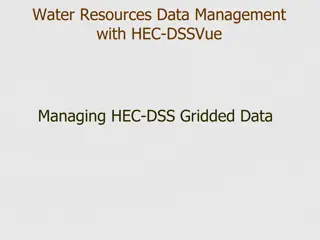 Managing Water Resources Data with HEC-DSSVue