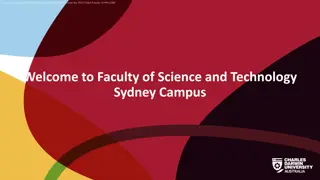 Courses Offered at Faculty of Science and Technology, Sydney Campus