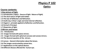 Exploring Optics: Light Behavior and Properties