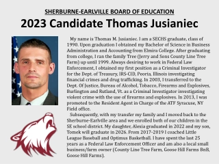 2023 Candidate Thomas Jusianiec