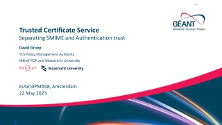 Trusted Certificate Service
