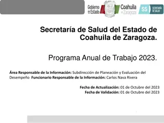 Health Program 2023 Coahuila: Strategic Objectives and Action Plan