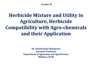 Understanding Herbicide Mixtures, Compatibility, and Applications in Agriculture