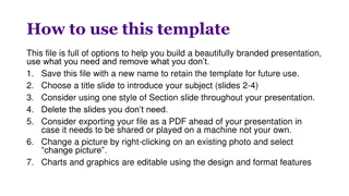 Helpful Presentation Template Instructions