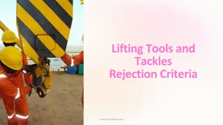 Common Rejection Criteria for Lifting Tools and Tackles