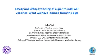Insights on Experimental ASF Vaccines in Pig Studies