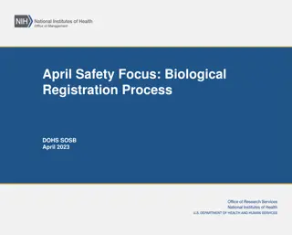 Biological Registration Process and Administrative Controls for Safety Focus