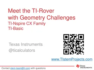 Discover the TI-Rover: A Fun Way to Explore Geometry Challenges