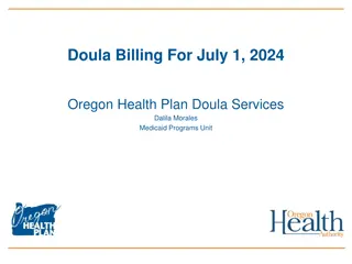Doula Billing Procedure Update for Oregon Health Plan Providers