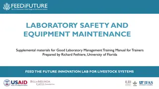 Effective Laboratory Management: Safety, Equipment Maintenance, and Inventory Control