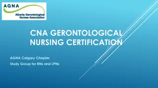 CNA Gerontological Nursing Certification