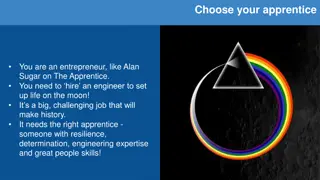 Choose Your Apprentice to Set up Life on the Moon!