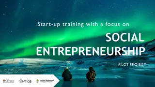 Social Entrepreneurship Pilot Project for Immigrant and Refugee Start-up Training