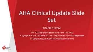 AHA Clinical Update Slide Set