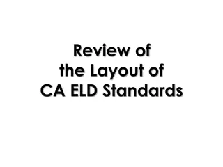 Exploring California ELD Standards Layout and Implementation
