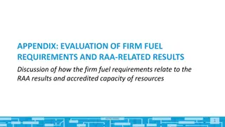 APPENDIX: EVALUATION OF FIRM FUEL REQUIREMENTS AND RAA-RELATED RESULTS