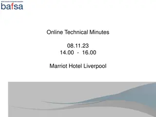 Online Technical Minutes - Meeting Summary at Marriot Hotel Liverpool
