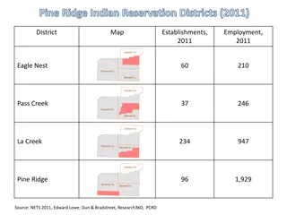 Economic Overview of Pine Ridge Indian Reservation (2011)