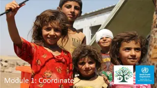 Humanitarian Action and Coordination: Essential Guidelines and Standards