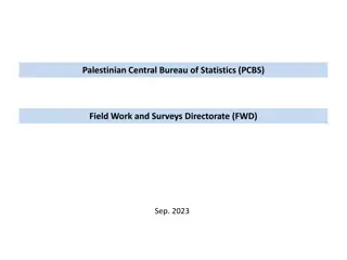 Palestinian Central Bureau of Statistics Field Work and Surveys Directorate Overview