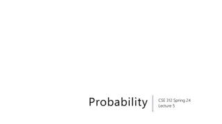 Introduction to Probability Concepts in CSE 312 Spring 24 Lecture 5