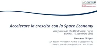 Accelerating Growth with Space Economy - ESA BIC Inauguration in Brindisi, Puglia