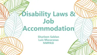 Understanding Disability Laws and Job Accommodation