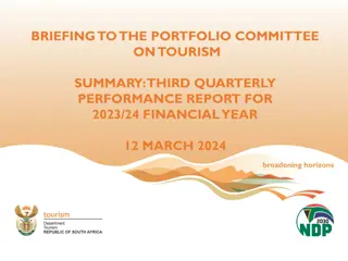 Third Quarterly Performance Report 2023/24 - Portfolio Committee on Tourism