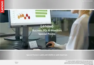 Lenovo Business PCs & Monitors Special Promo January 2024