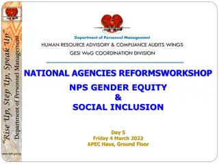 Gender Equity and Social Inclusion Policy Overview