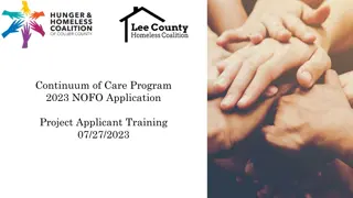 HUD CoC Program 2023 NOFO Application Overview
