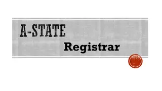 A-State Registrar Information and Guidelines for Students