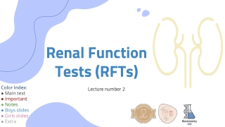 Renal Function Tests (RFTs)
