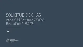 Requirements for CHAS Application Process under Decree N. 779/1995 Res. N. 166/2019