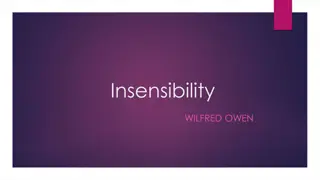 Insensibility - A War Poem by Wilfred Owen