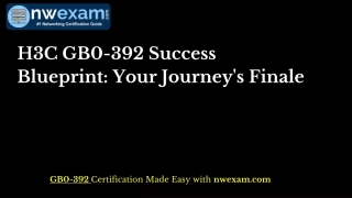 H3C GB0-392 Success Blueprint: Your Journey's Finale