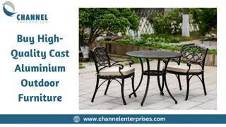 Buy High-Quality Cast Aluminium Outdoor Furniture