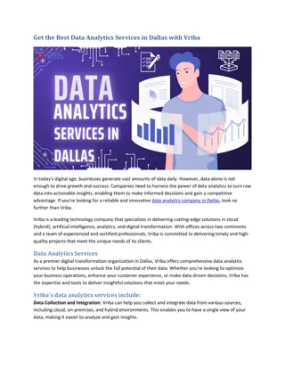 Get the Best Data Analytics Services in Dallas with Vriba