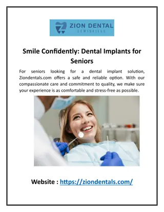 Smile Confidently: Dental Implants for Seniors