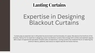 Expertise in Designing Blackout Curtains