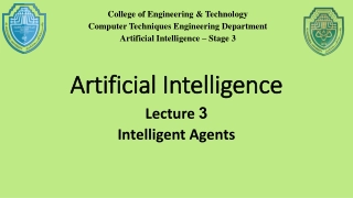 Artificial Intelligence - Intelligent Agents