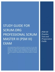 Study Guide for Scrum.org Professional Scrum Master III (PSM III) Exam
