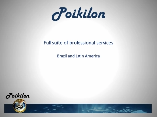 Poikilon - Full suite of professional services