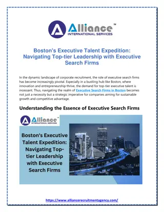 Boston's Executive Talent Expedition Navigating Top-tier Leadership with Executive Search Firms
