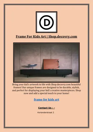 Frame For Kids Art