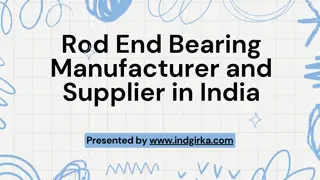 Rod End Bearing Manufacturer and Supplier in India