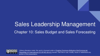 Sales Leadership Management