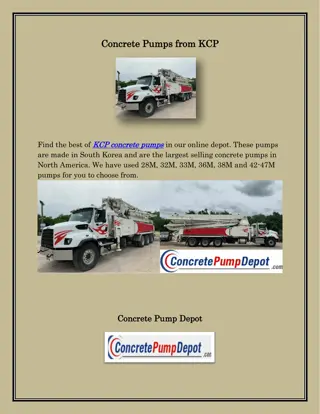 KCP Concrete Pumps, concretepumpdepot.com