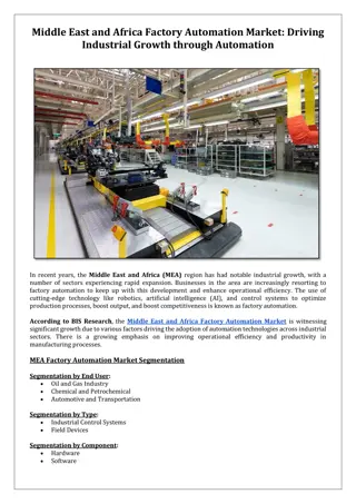 Middle East and Africa Factory Automation Market: Driving Industrial Growth