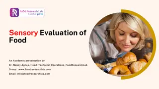 _Sensory Evaluation of  Food